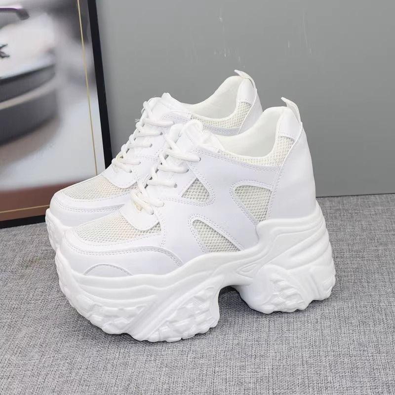 Platform Dad Shoes Women's New Casual Muffin Heightening Shoes Lace-up High-quality Women's Shoes Winter New