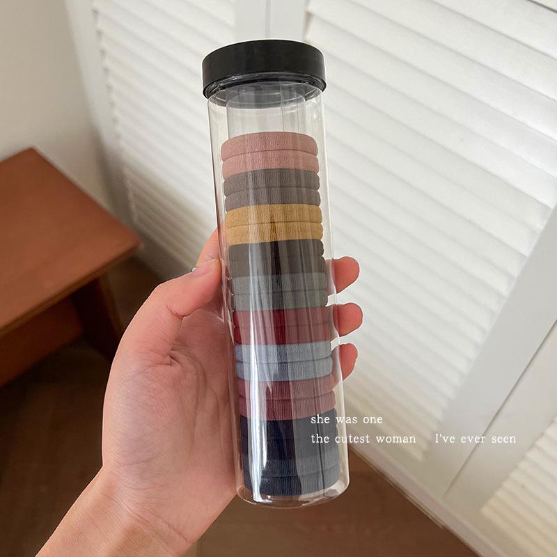 Набор эластичных повязок на голову, 20 черных прочных резинок для волос для девочек, Нескользящие резинки