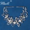 Heavy industry crystal pearl hairband light luxury high-end bridal headwear women's fashion new wedding hairband