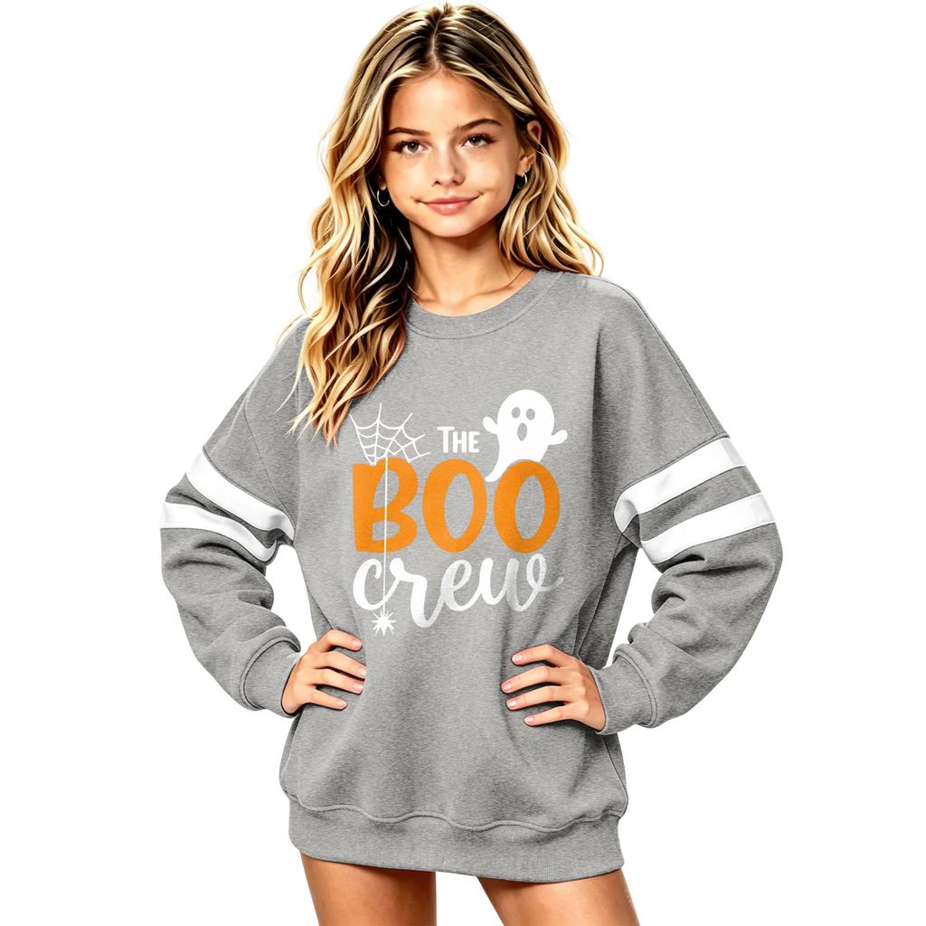 Halloween Boys Girls Long Sleeve Sweatshirt Casual Comfortable Pullover Top for Older Kids