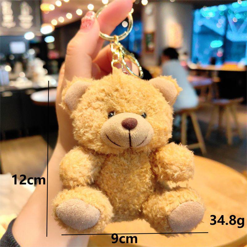 Portachiavi Peluche Orsetto Carino - Bambola Cartone Animato e Ciondolo per Borsa da Donna