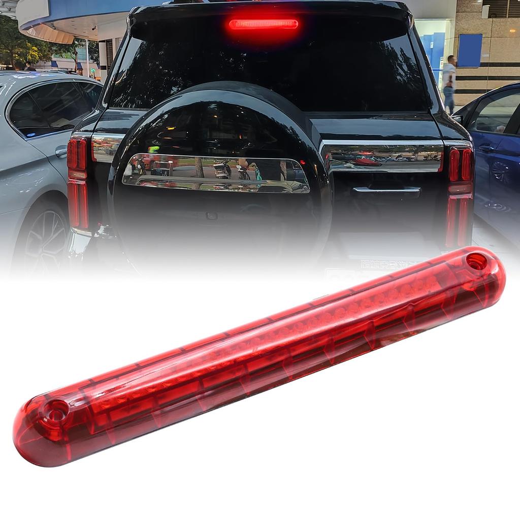 12V Red LED Brake Stop 24 LED Ensures Rearward Easy Highly Waterproof and Tape Passenger Car Third Brake Light Light, High-Mount Light, Beads, Safety,