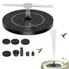 Solar-powered Bird Bath Fountain Outdoor Bird Bathing Basin Patio Landscape Fountain Pool Solar Basin Fountain With Light