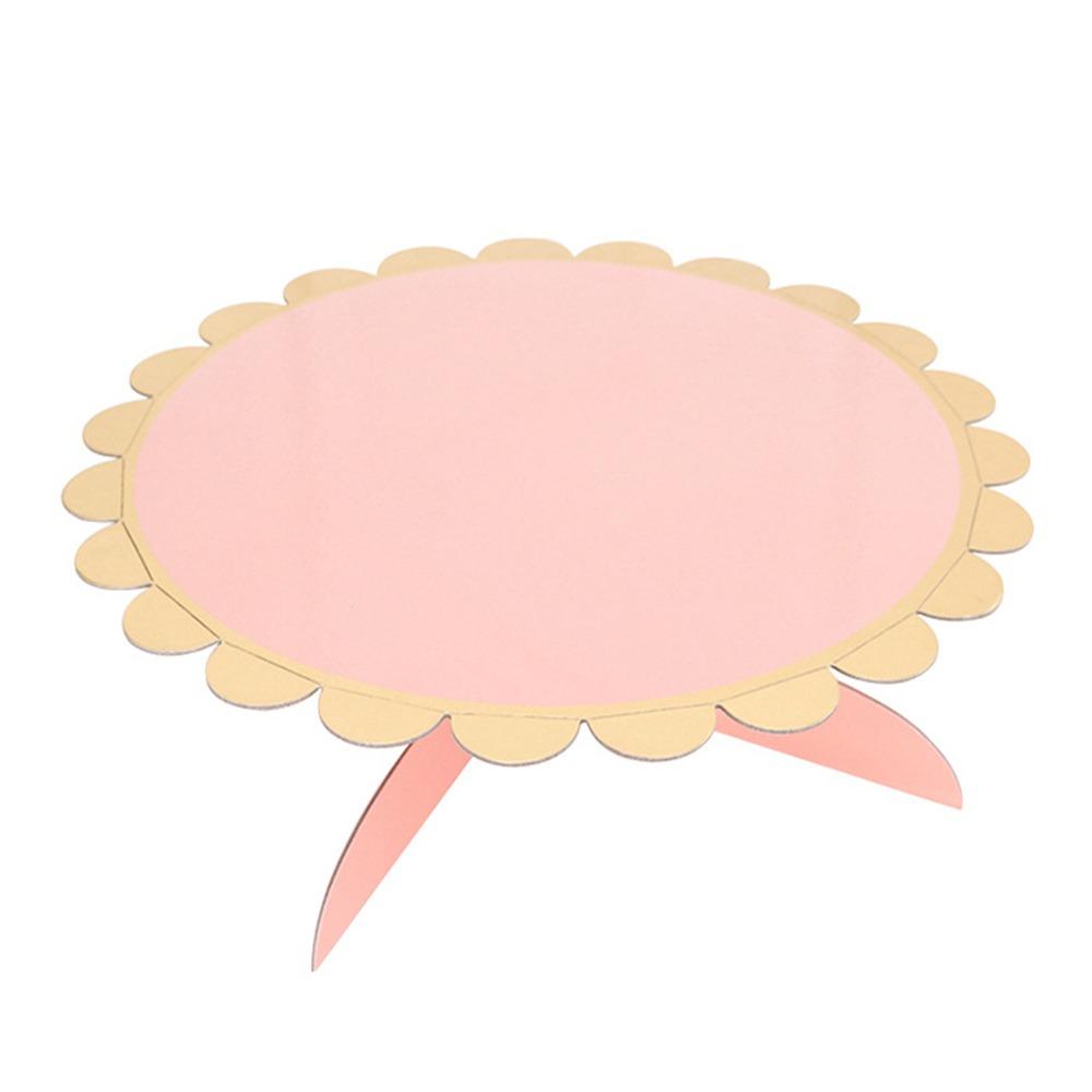 Creative Multicolor Cake Stand Round Paper Dessert Stand Multi-Function Disposable Cake Plate Party Supplies