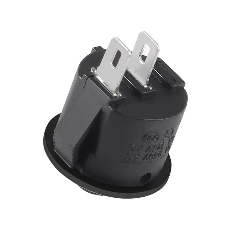 5/20/100Pcs 2Pins ON-OFF KCD1 Round Rocker Switch Push Button Electrical Power Toggle Switch for Car Boat Switches
