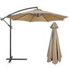 Umbrelă de Grădină Rotundă 3m Parasolar de Exterior pentru Patio Copertină Protecție Solară 3m 6/8 Brațe - WK 25-26