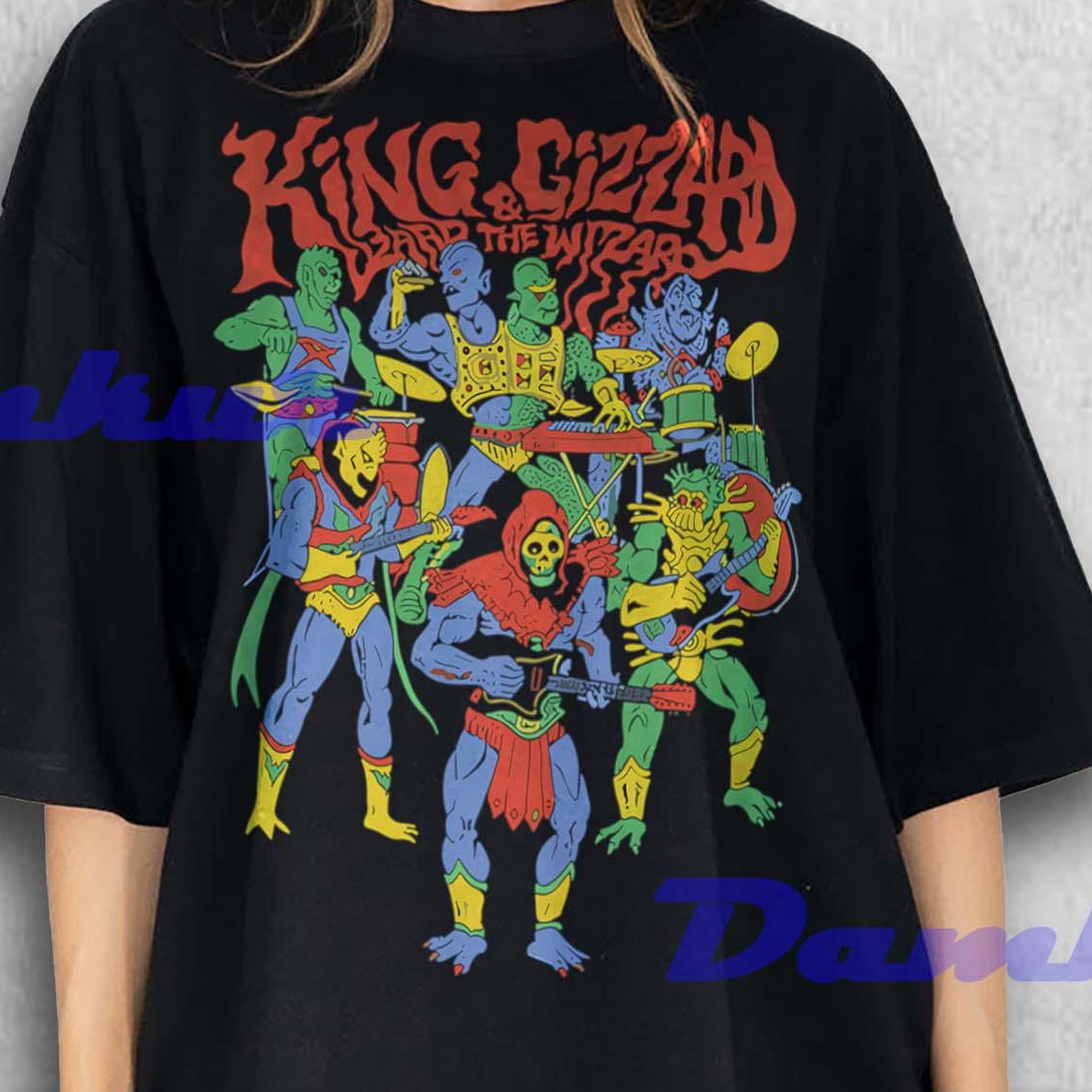 King Gizzard and The Lizard Wizard Shirt, King Gizzard and The Lizard Wizard Fan Tshirt, King Gizzard and The Lizard Wizard Retro Tees S