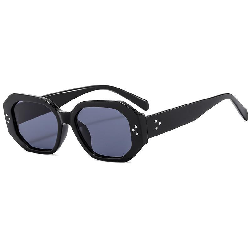 

Modern Pc Frame Designer Sunglasses With Gray Ac Lenses For Travel And Casual Wear BlackFrameGrayLens