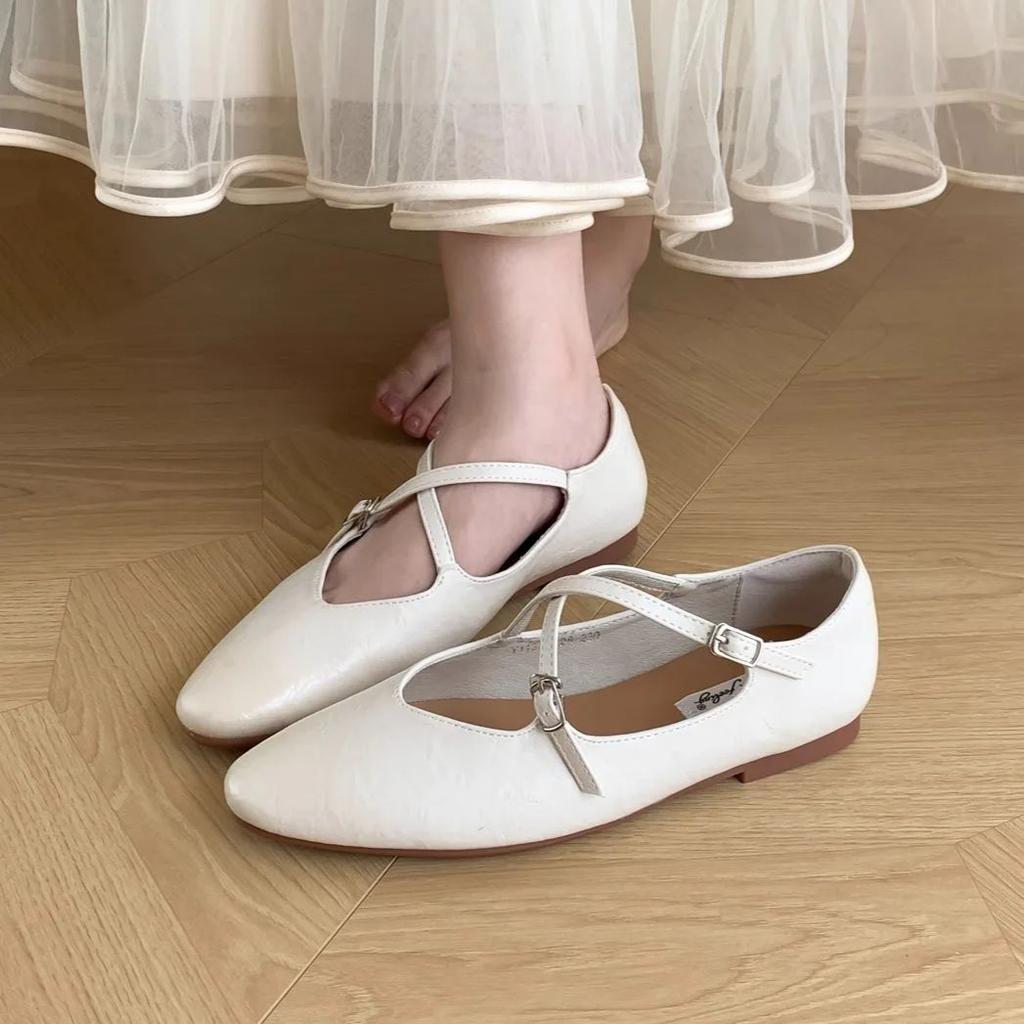 Fashion Bailamos 2024 New Women Flats Soft Mary Jane Shoes Fashion Shallow Ladies Casual   Outdoor Dress Shos Flat Ballet Shoes Mujer