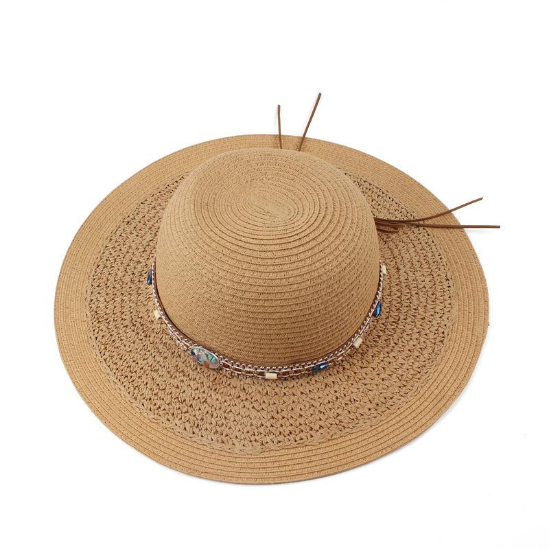 Ladies summer straw hat outdoor travel beach visor Japanese and Korean quality straw hat