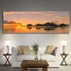 Tableau Sunrise Natural Landscape Posters and Prints on Canvas Art Scandinavian Modern Wall Picture for Living Room Decor