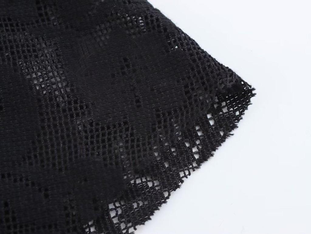 2025 Spring Women's European & American Style Fashion Flare Sleeve Backless French Dress