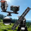 Leftfoto 280mm Metal Dovetail Slide Rail Type Quick Release Plate with Cold Shoe Pad for DSLR Camera Tripod Ball Heads Arca-Swiss & Anti-Slip