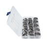 42PCS Single Ear Stainless Steel Car Hydraulic Hose Clamps O-Clips Pipe Fuel Air Pipe Clamp with Pliers Tool