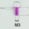 1 PC Various Color M3*6/8/10/12/15-30mm TC4 GR5 Titanium AlloyT10 Torx Flat Countersunk Screw Bolt For Bike Bicycle Road Bike
