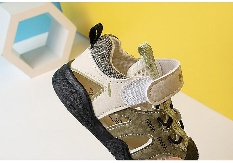 New Spring/Summer Soft Sole Closed Toe Sandals for Boys (1-3 Years) & Breathable Non-Slip Sandals for Girls