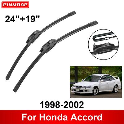 Car Wiper for Honda Accord 1998-2002 24" + 19" Front Rear Wiper Blades Brushes Cutter Accessories 1998 1999 2000 2001 2002