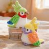 16Cm Cute Cartoon Bird Simulation Colorful Parrot Plush Toy Homdecor Stuffed Dolls Soft Animal Dolls Gift For Kids Decoration
