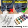 10Pcs Acrylic Pants Length Adjuster Clip Invisible Trouser Pants Shortener Clip for Jeans Pants Trousers to Make Shorter