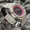 Casio Men 44mm Black Watch GA-2100-1A1(Watch3--)