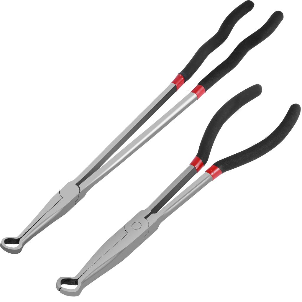 2Pcs Hose Clamp Pliers O-shaped Electrical Disconnect Pliers Steel Professional Spark Plug Removal Pliers for Cooling Hose Clips