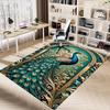 1PC peacock, floral Extra Large Non Slip Floor carpet, Office, family, Studio   Large Area Rug Indoor Rugs, Bold Statement Piece