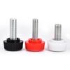 Carbon Steel Zinc-Plated Quick Release Knurled Plastic Screw with Rubber Head for Bracket Adjustment.