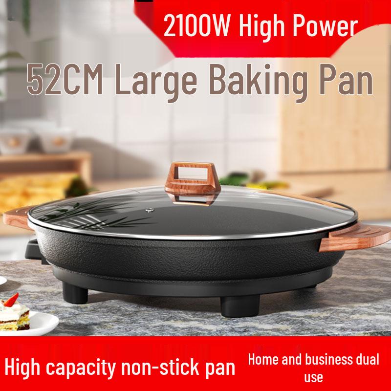 Neuer extra großer elektrischer Crêpe-Maker & Multifunktions-Pfannkuchenpfanne für Knödel