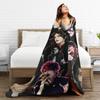 G-Gerard Way MCR Soft Blanket  Novelty Travel Office Throw Blanket Couch Chair Flannel Bedspread Sofa Bed Cover