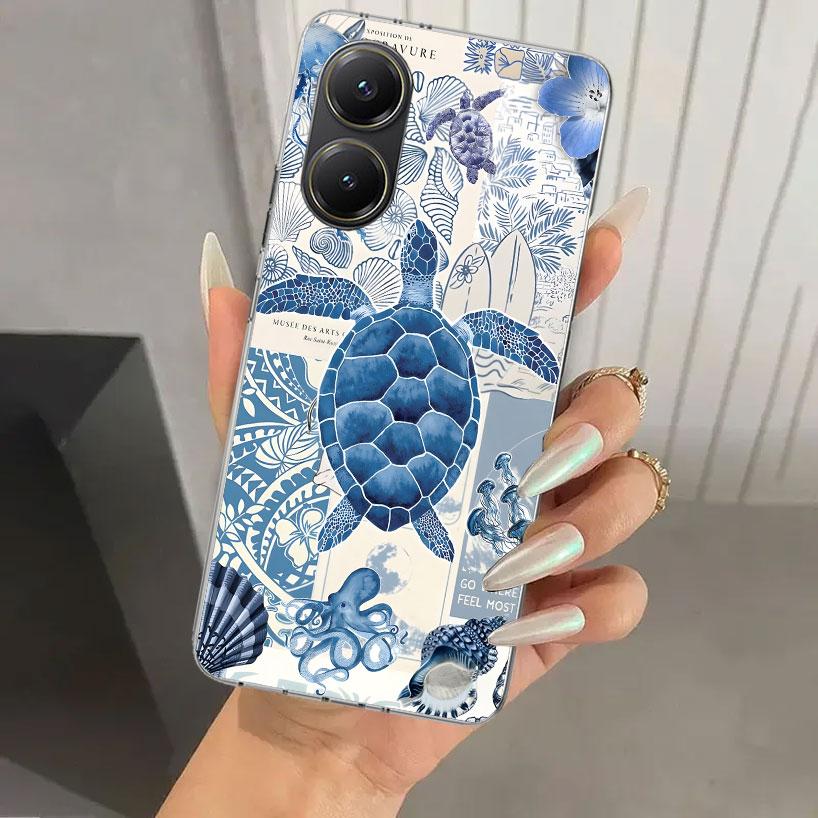 

Чехол для телефона Ocean Starfish Sea Turtle Shark для Xiaomi Poco X7 X6 X5 X4 X3 Nfc F7 Ultra F6 F5 Pro F4 GT F3 M6 M5S M4 M3 Мягкий Prin Xiaomi Poco F5