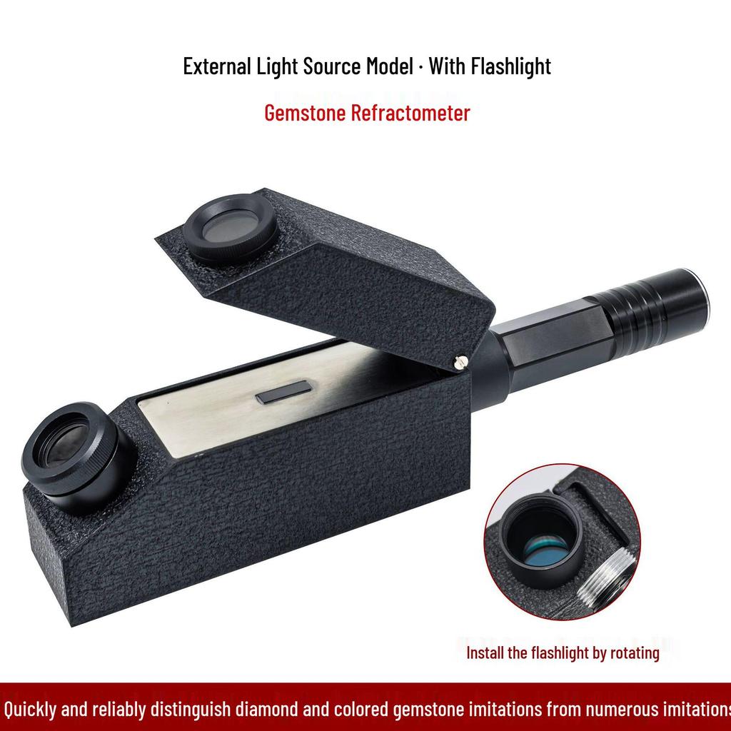 High-Precision Digital Refractometer for Gemstone and Jade Jewelry Appraisal