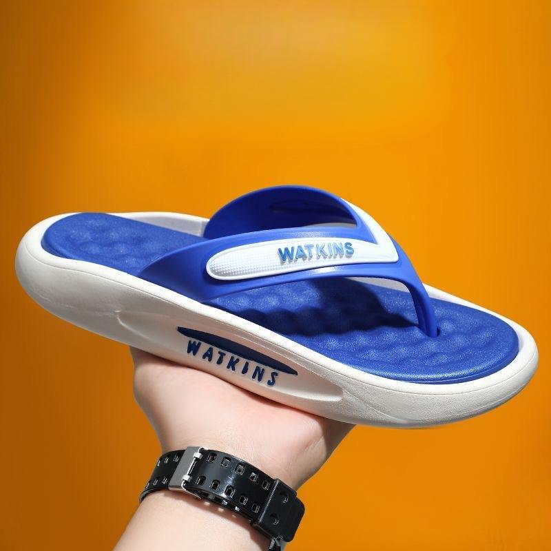 Herrtofflor Sommar Utomhus Tjocksulade Strand Herrskor Mjuksulade Tofflor Par Sandaler