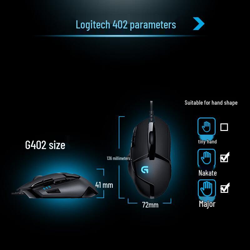 Logitech G403 HERO Wired RGB Gaming Mouse