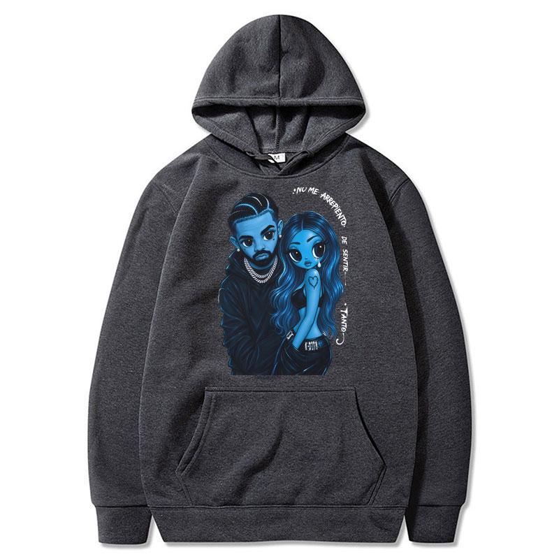 Karol G Drake No Me Arrepiento De Sentir Tanto Album Hoodies Pop Music Men Women Long Sleeve Tracksuit