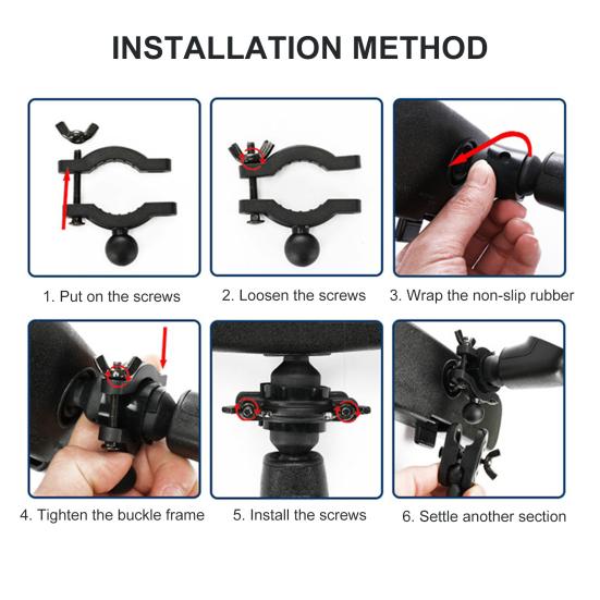 Hochwertiger Rückspiegelhalter, langlebig, schwarz, stabil