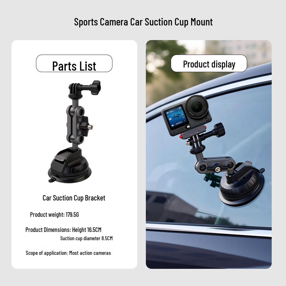 Insta360 Ace Pro/2 Sports Camera Car Suction Cup Mount for First-Person View Shooting