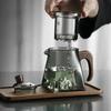 Teapot Glass with Infuser Heated Resistant Container Flower Tea Herbal Pot Mug Clear Kettle Square Filter Glass Tea Pot Teaware