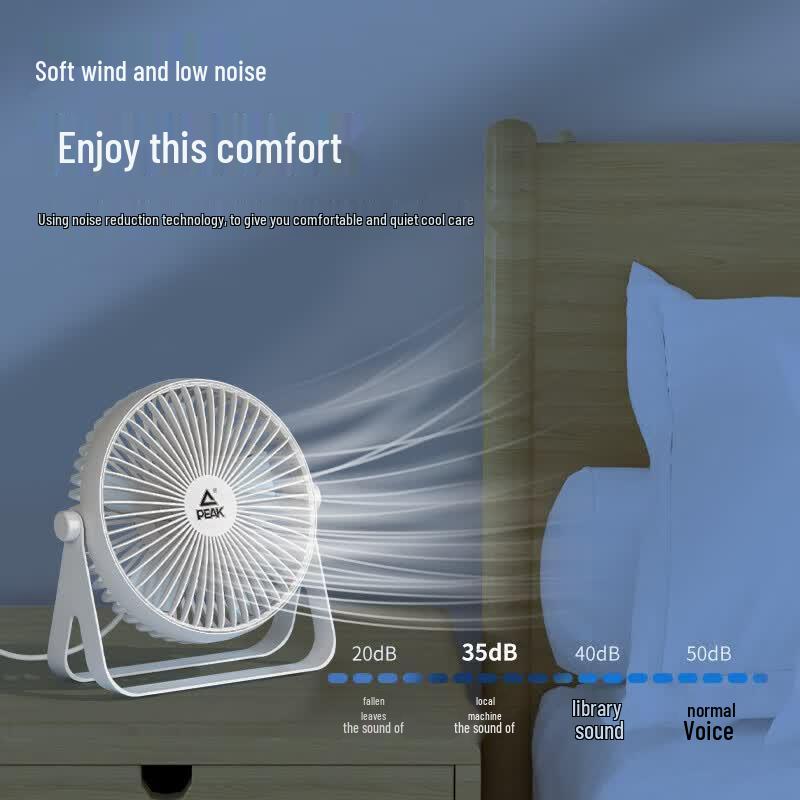 PEAK 6-inch USB Desktop Fan