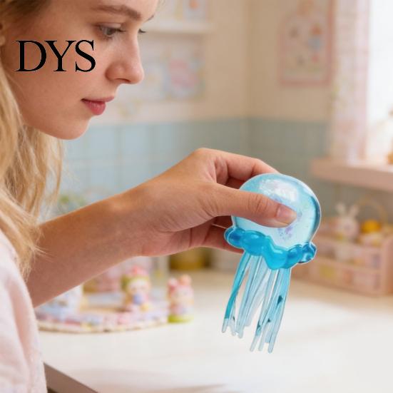 Classroom Sensory Toy Octopus Gummy Ball Stress Relief for Kids Adults Soft TPR Squeeze Party Favor with Swinging Tentacles Portable Anxiety