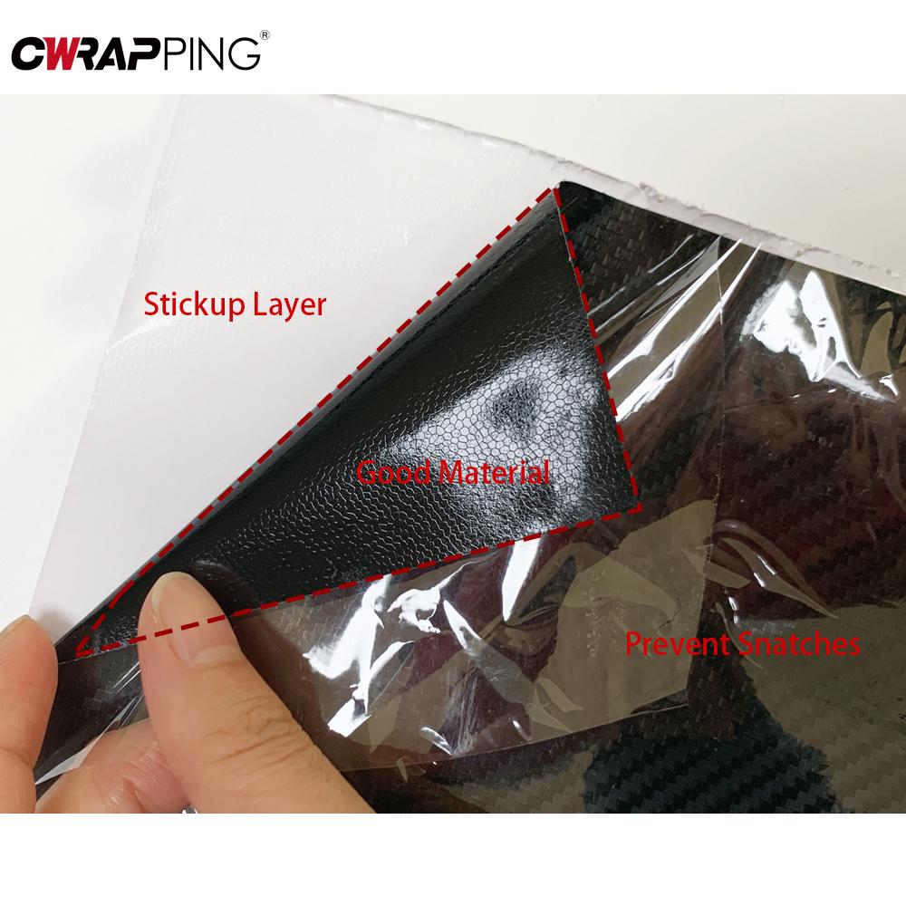 5D Carbon Fiber Wrap Film Wrapping Foil Air-release Self-adhesive for Car Accessory Vinyl Car Stickers Personalized Custom Decal