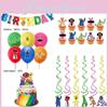 Set Decoratiuni Petrecere Tematica Colorate Roblox Rainbow Friends Cu Baloane Si Steag