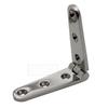 2pcs Stainless Steel 316 Strap Hinge With 6 Holes 28x160mm Mirror Polish Marine Boat Hardware Cast Door Strap Hinges