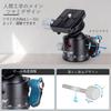 ARTCISE 36mm Ball Machined Panoramic Quick Shoe Tripod Head for and Maximum Weight 20kg Low-Center-of-Gravity Head, CNC-Machine Aluminum, 360°