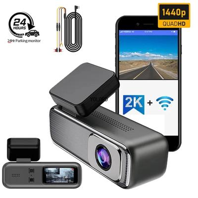 2K Dashcam voor auto's Frontcamera voor voertuig WiFi-app Auto-DVR 24-uurs parkeermonitor Black-box videorecorder Auto-accessoires