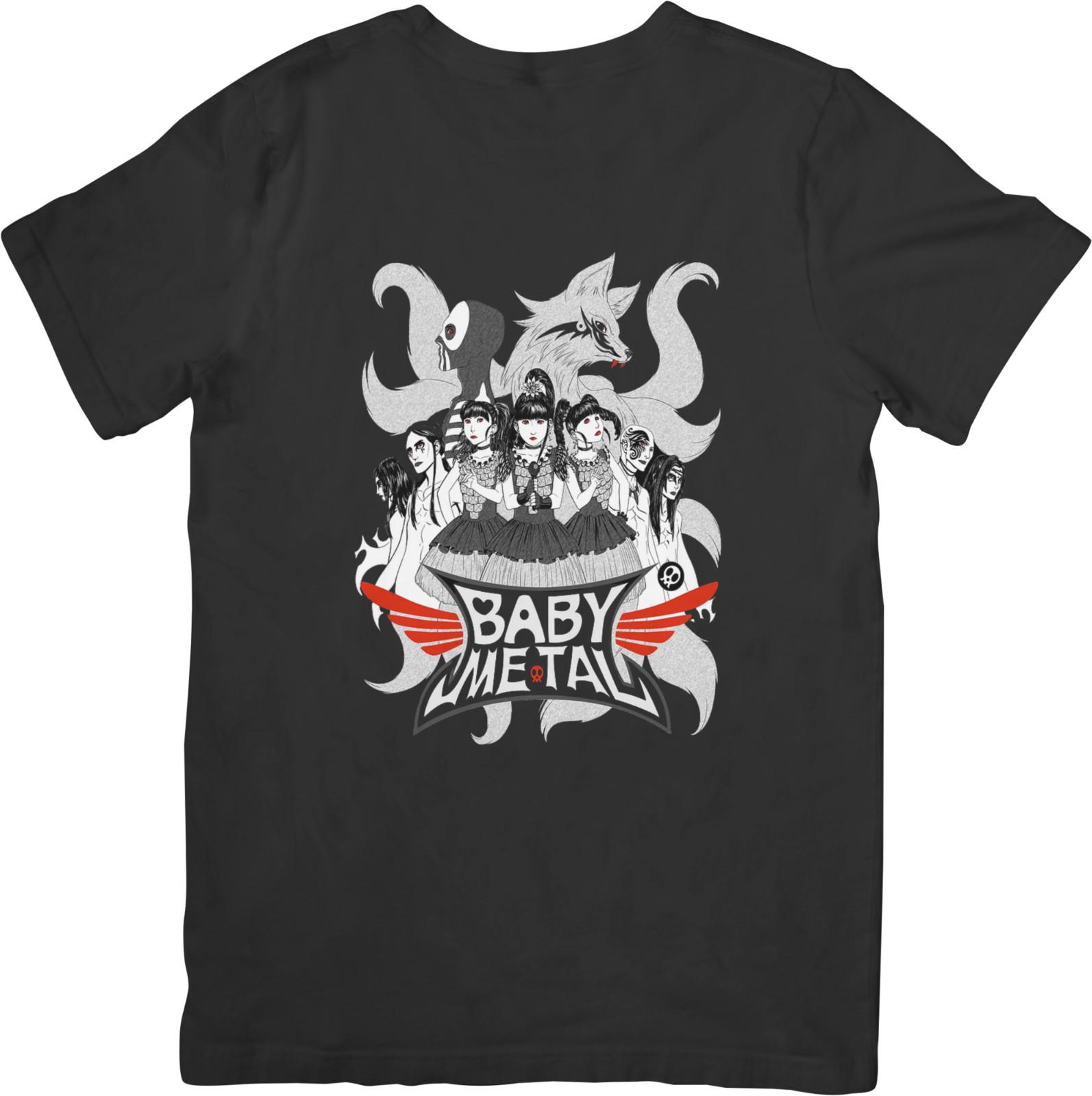 

Baby Metal 5 Heavy Metal Music Fit for Men Women Quality Cotton T-Shirt Black L