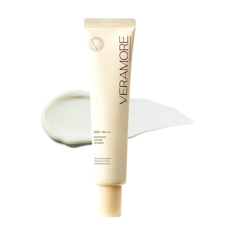 Veramore Brightening Glow Sun Serum 50ml SPF50+ PA++++ UV Protection Tone-Up Care Lightweight Korean Skincare