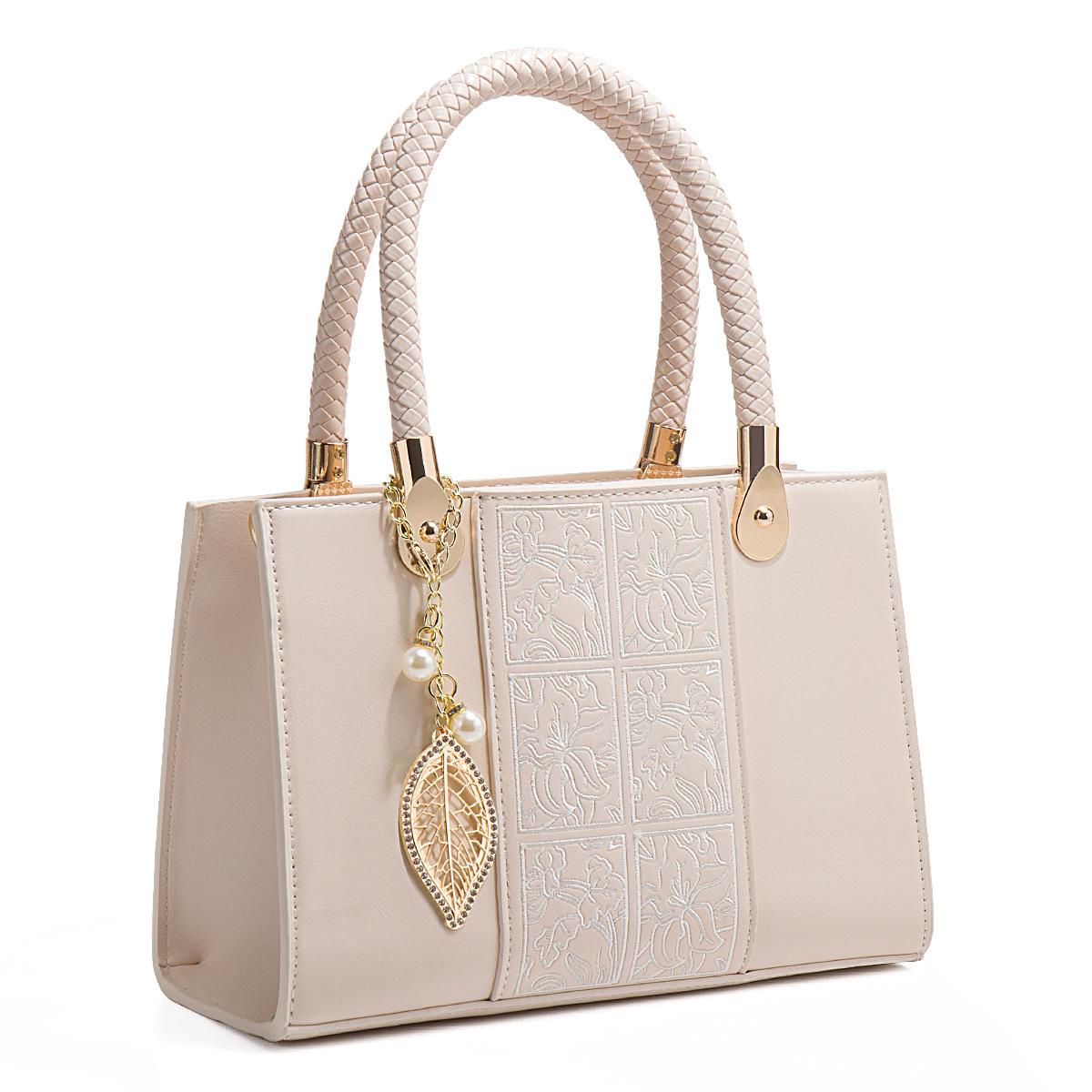 

Mother S Day Gift Embroidery New Chinese-Style Large-Capacity Portable Lady S Mother Bag Atmospheric High-End Messenger Women S Bag