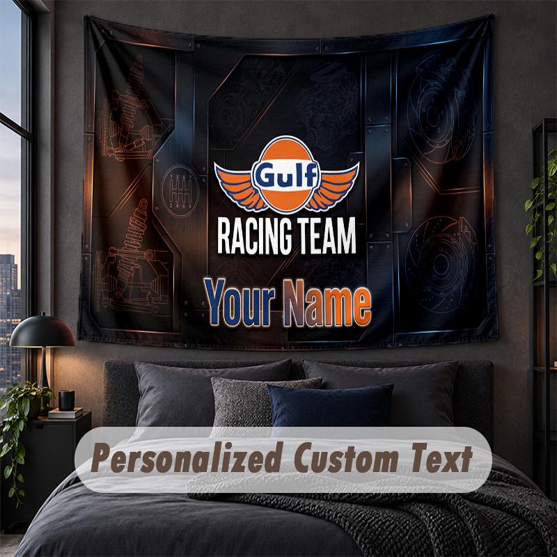 Custom Name Text Tapestry,Gulf Decorative Wall Hanging, Background Tapestry For Home Bedroom