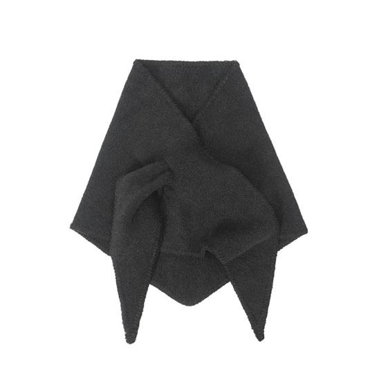 Women Knitting Shawl Wrap Solid Color Triangle Striped Knotted Poncho Blanket Autumn Winter Universal Size Scarf Cardigan