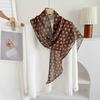 "Intellectual Polka Dot" Light Luxury Silk Scarf Women's Spring and Summer Georgette Yarn Multifunctional Mulberry Silk Decorative Long Scarf Shawl